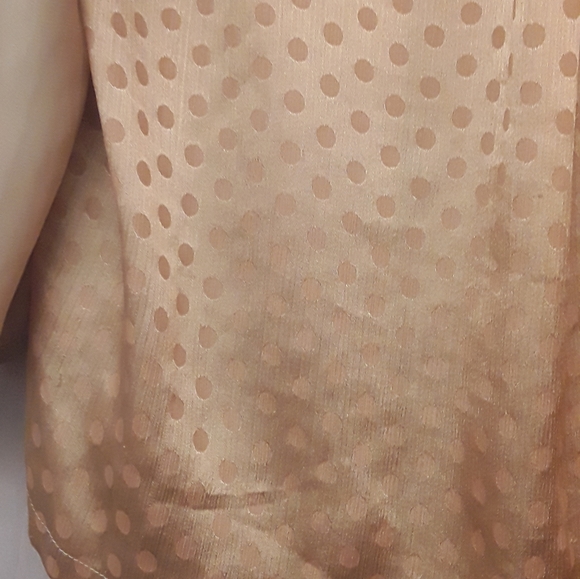 Gold Yellow Boho Swiss Dot Bow Back Top Chloe K L - Picture 4 of 8